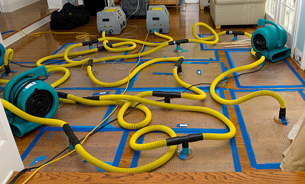 Professional Water Extraction technician working in Crescent, OK